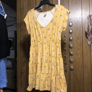 Yellow floral sundress